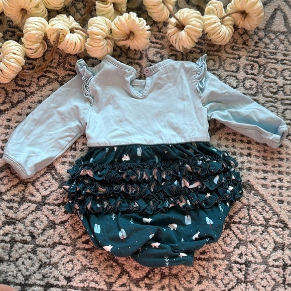 Ruffle Butts outfit one piece with bears and trees size 3-6m - Picture 3 of 3